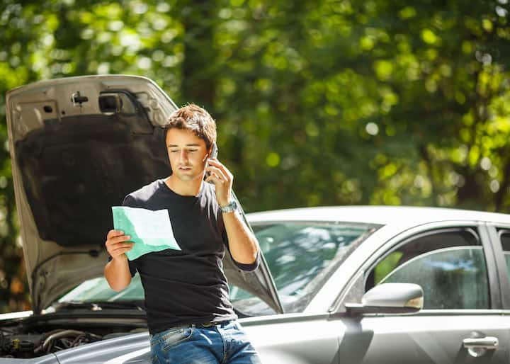 Paperwork for SR-22 car insurance.